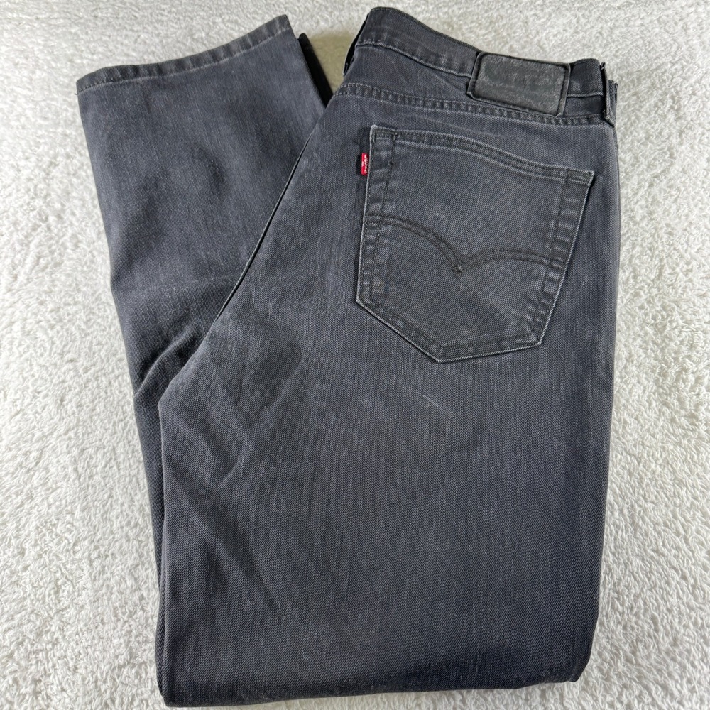 Levi's 541 Jeans Mens 36x32 Black Athletic Straight Dark Wash Denim Pants